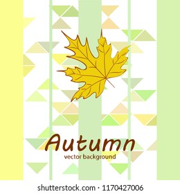 maple leaves autumnal vector background