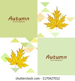 maple leaves autumnal vector background