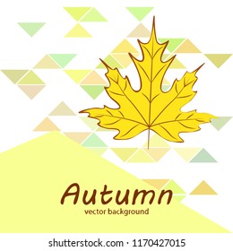 maple leaves autumnal vector background