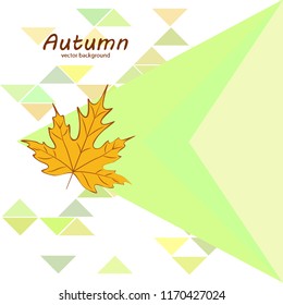 maple leaves autumnal vector background