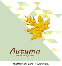 maple leaves autumnal vector background