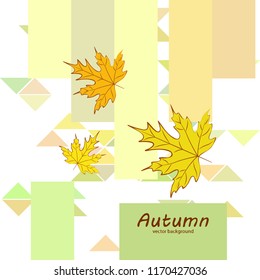 maple leaves autumnal vector background