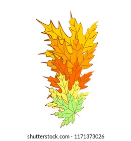 maple leaves autumnal vector background maple leaves autumnal vector background