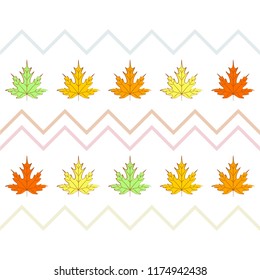 maple leaves autumnal vector background