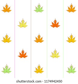 maple leaves autumnal vector background