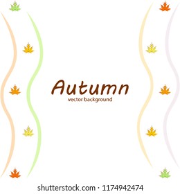 maple leaves autumnal vector background