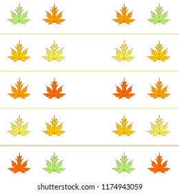 maple leaves autumnal vector background