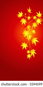  Ahornblätter. Hintergrund