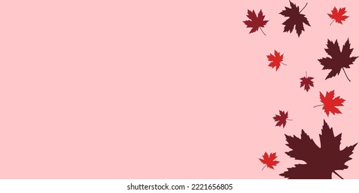 Ahornblätter Hintergrund Herbstsaison, roter orangefarbener Herbst