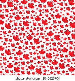 Maple leaves background. Falling red leaves for Canada Day 1st July. maple leaves background vector illustration.