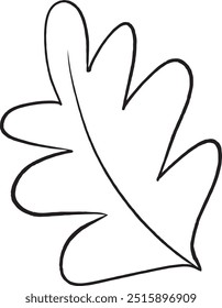 Arte de línea de doodle de hojas de arce. Arte de línea de flores silvestres de doodle de hojas botánicas. Rama de flores dibujada a mano.