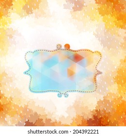 Maple leaves and frame with copy space. And also includes EPS 10 vector