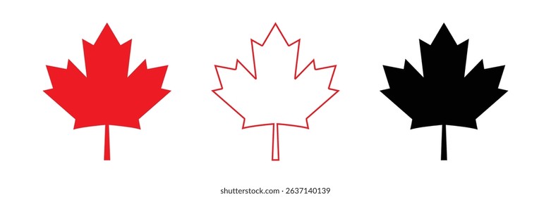 maple leaves icon vector illustration
