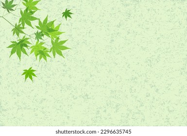 Maple leaves Japanese paper Background