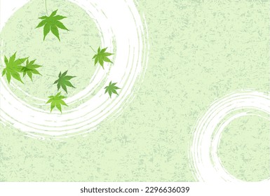 Maple leaves Japanese paper Background
