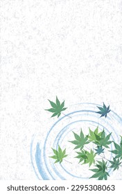 Maple leaves Japanese Pattern Background
