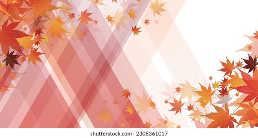 Maple Leaves Japanese Pattern Background