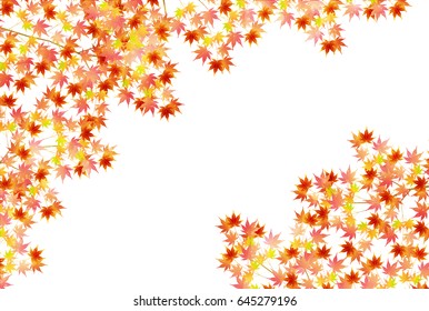Maple leaves landscape background