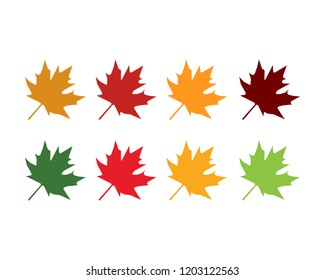 Maple leaves logo and symbol