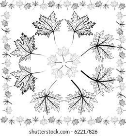 maple leaves ornament