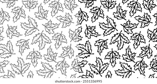 maple leaves pattern background. autumn leaf seamless pattern. maple leaf pattern background. seamless pattern leaves background.