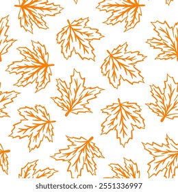 maple leaves pattern background. autumn leaf seamless pattern. maple leaf pattern background. seamless pattern leaves background.