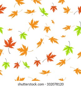 Maple Leaves. Seamless texture. Autumn leaves texture 
