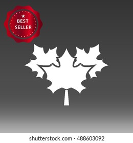 Maple Leaves Vector Icon Illustration