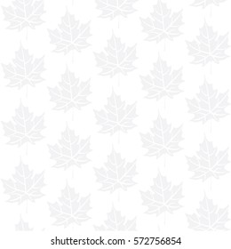 Maple leaves white format smoothly settled on a white background design vector illustration.