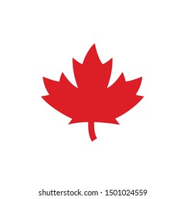 Maple Logo. Canada Symbol. Vector Icon.