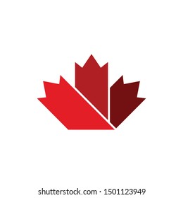 Maple Logo. Canada Symbol. Vector Icon.