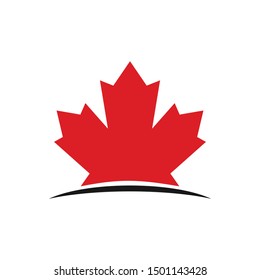 Maple Logo. Canada Symbol. Vector Icon.