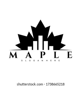 maple logo design concept  vector
