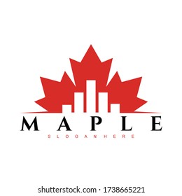 Maple Logo Design Concept  Vector