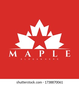 maple logo design concept  vector