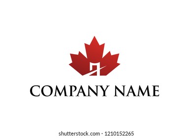 Maple Logo Vector Stock Vector (Royalty Free) 1210152265