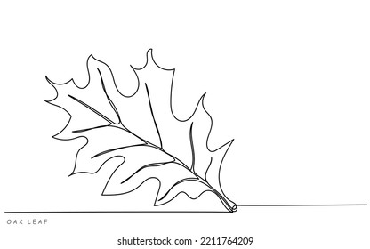 Maple and oak leaves elements line art vector. One continuous line art of autumn leaves. Autumn forest background. Yellow orange and rusty dead leaves. Fall mood. October welcomes thanksgiving. Sign 