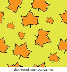 Maple Pattern Digital Paper Vector