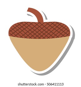maple seed isolated icon vector illustration design
