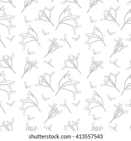 Maple Seeds Seamless Pattern Stock Vector (Royalty Free) 413557543 ...