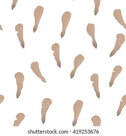 Maple seeds seamless pattern