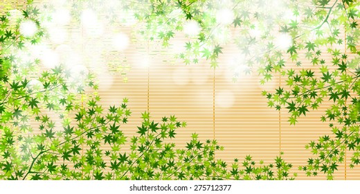 Maple summer greeting background