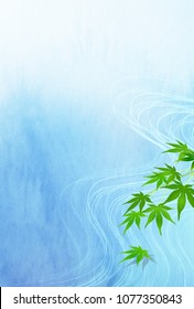 Maple Summer greeting card background