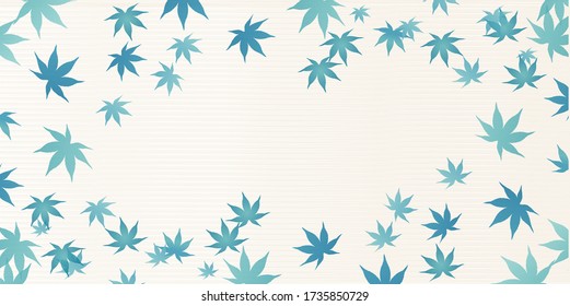 Maple Summer greeting card background