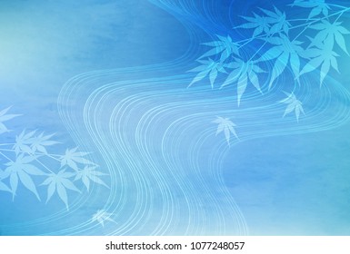 Maple summer landscape background