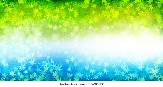 Maple summer landscape background