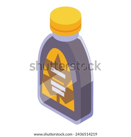 Maple syrup dispenser icon isometric vector. Tree foliage extract. Natural woodland sugary essence