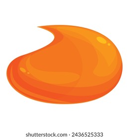 Maple syrup drop icon cartoon vector. Plant fancy drink. Canada leaf