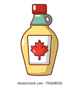 Maple syrup icon. Cartoon illustration of maple syrup vector icon for web