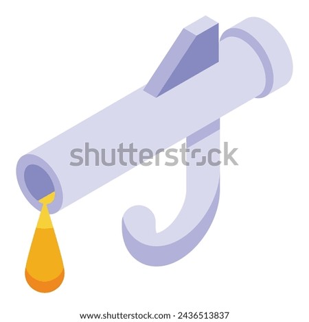 Maple syrup icon isometric vector. Tree nectar production. Pancakes sugary topping